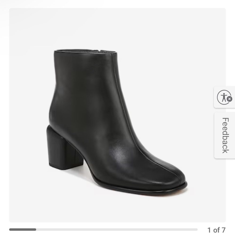 Vince Maggie Leather Ankle Boot NWT